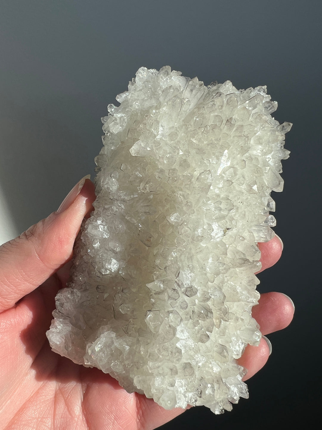 Danburite coated in Calcite