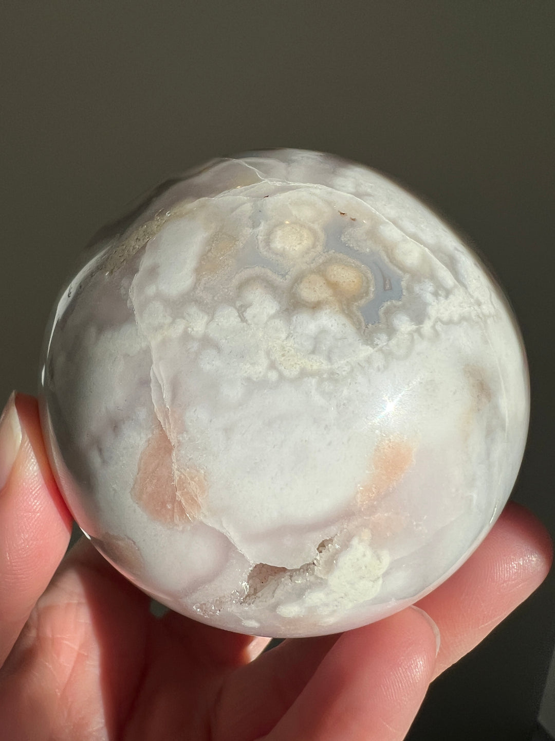 Flower Agate Sphere 60mm (3)