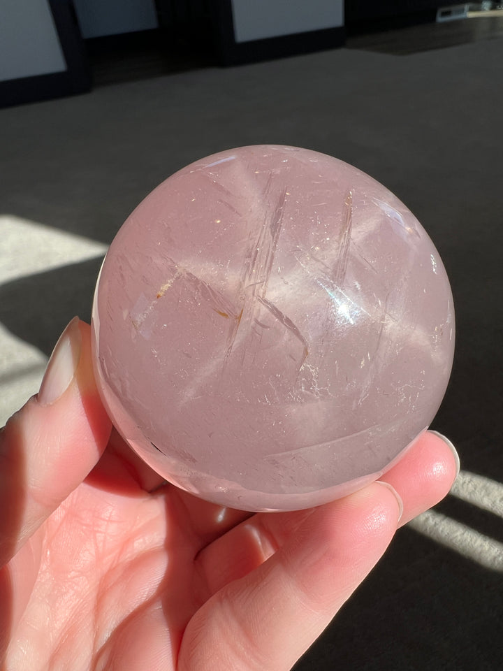 Star Rose Quartz Sphere 3 66mm | 376g