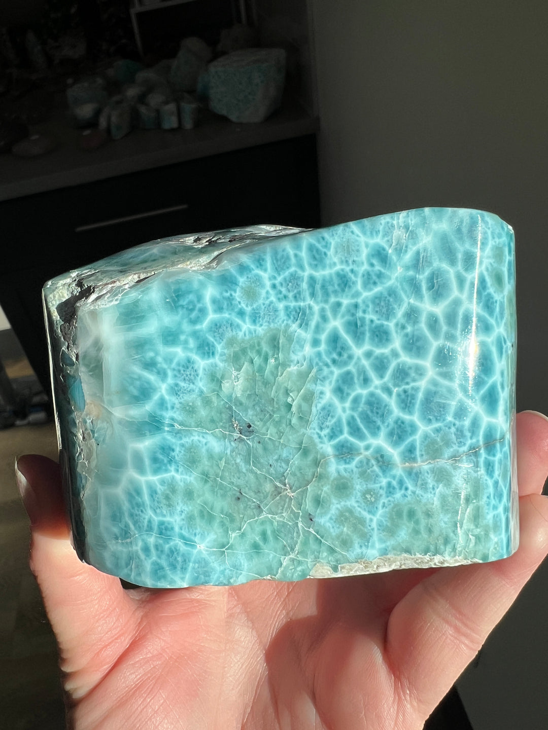 Larimar Freeform 1102.78 grams