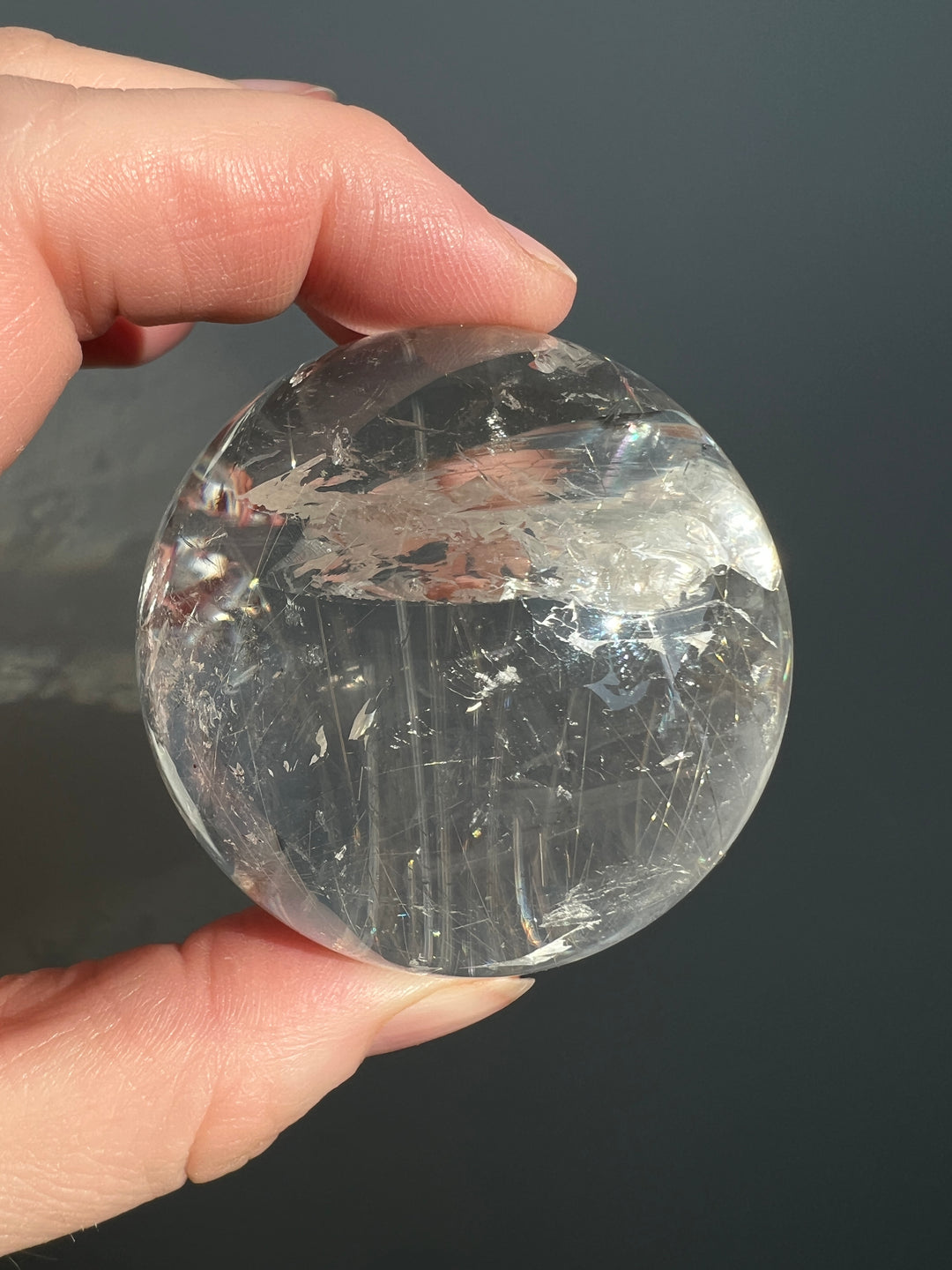 Silver Rutilated Quartz Sphere 54mm (2)