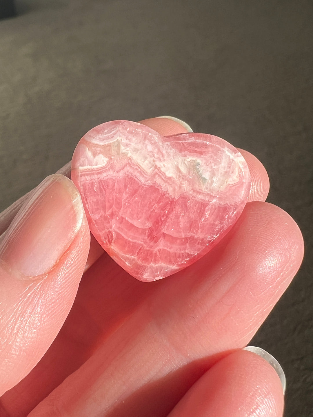 Rhodochrosite Heart (2)