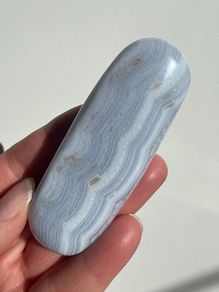 Blue Lace Agate Palmstone (2)