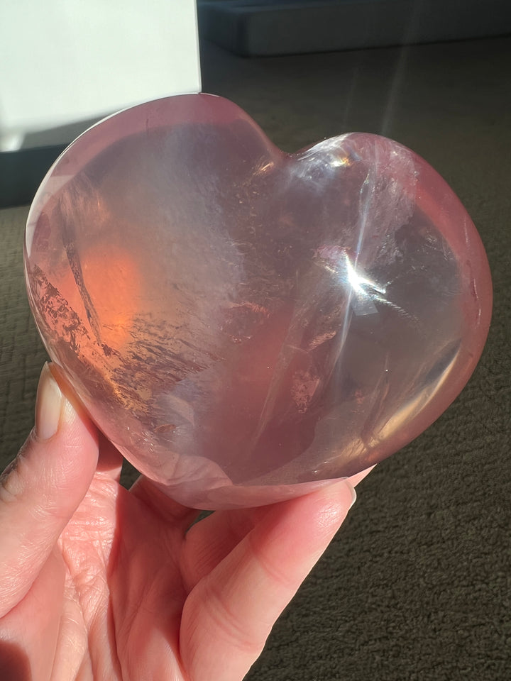 Star Rose Quartz Heart | 505g