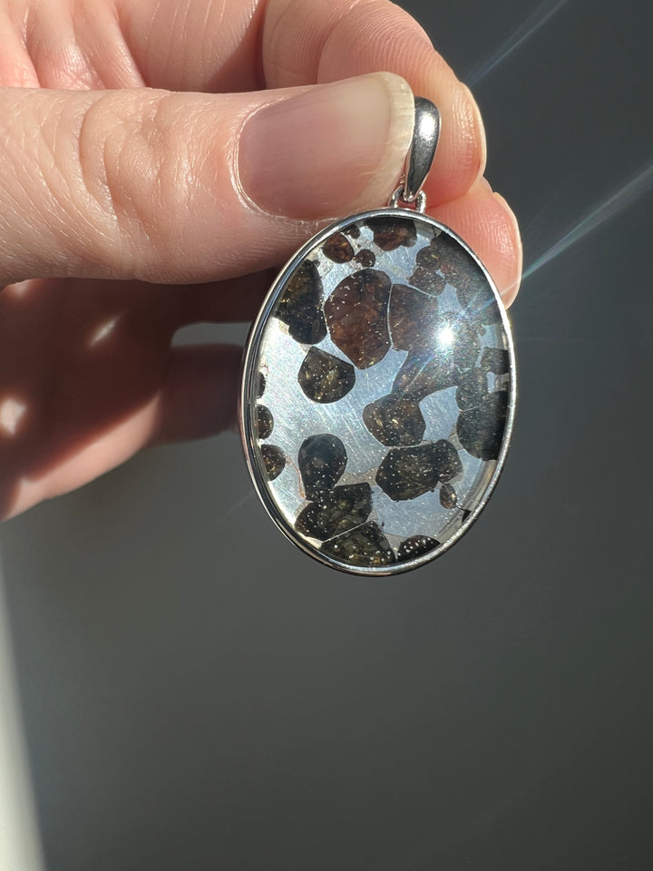 Sericho Pallasite Meteorite Pendant 1