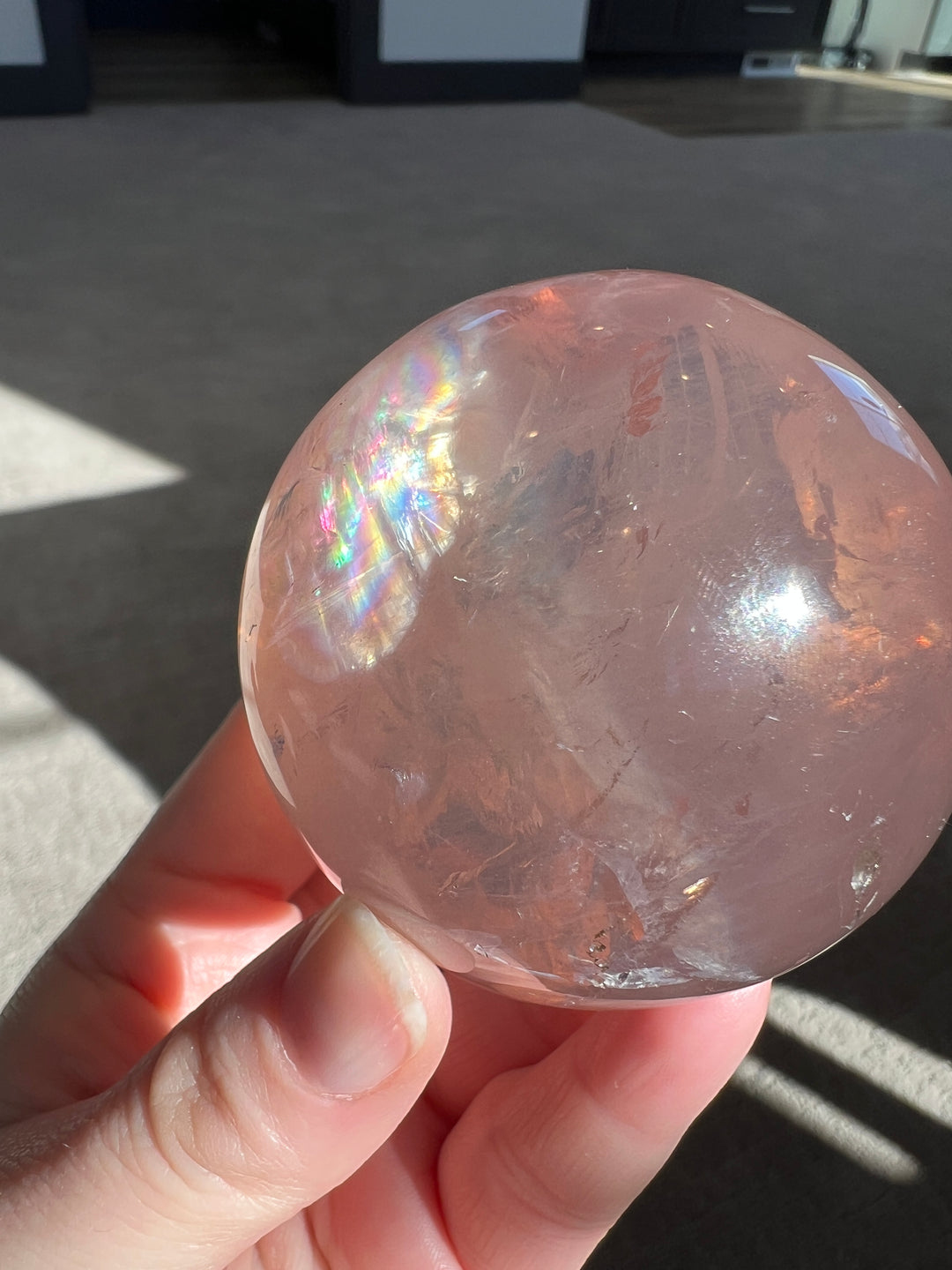 Star Rose Quartz Sphere 4 64mm | 359g