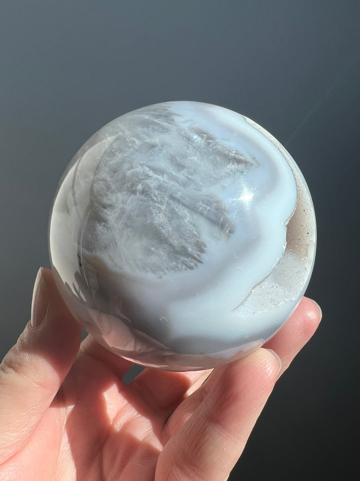 Sugar Druzy Agate Sphere 1 78mm | 614g