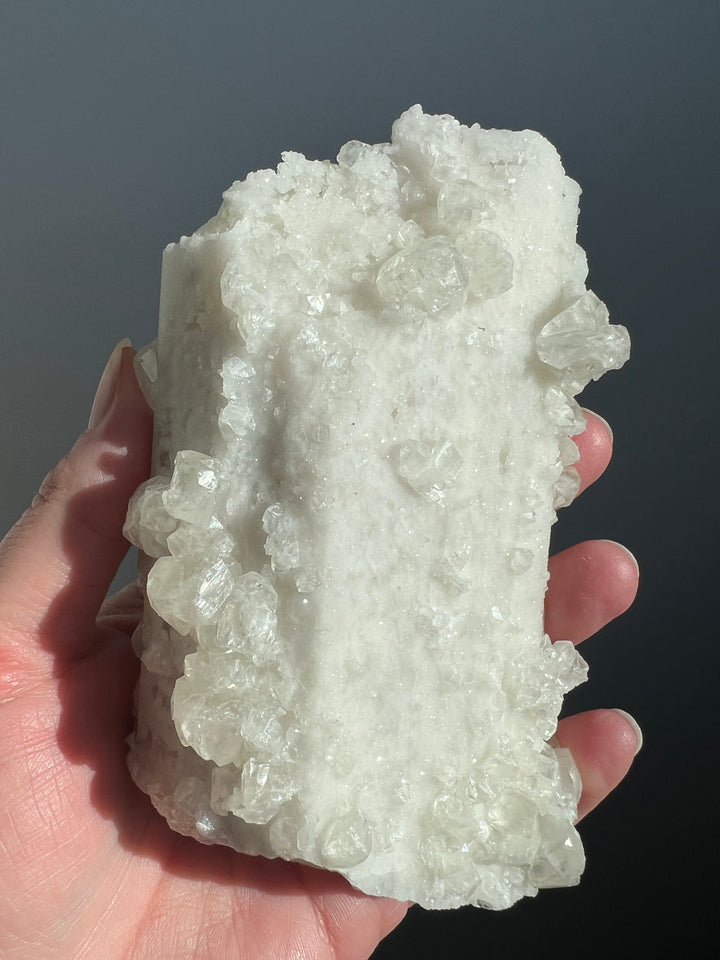 Danburite coated in Calcite and Quartz