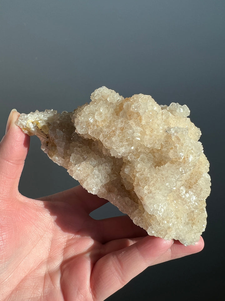 Danburite coated in Calcite