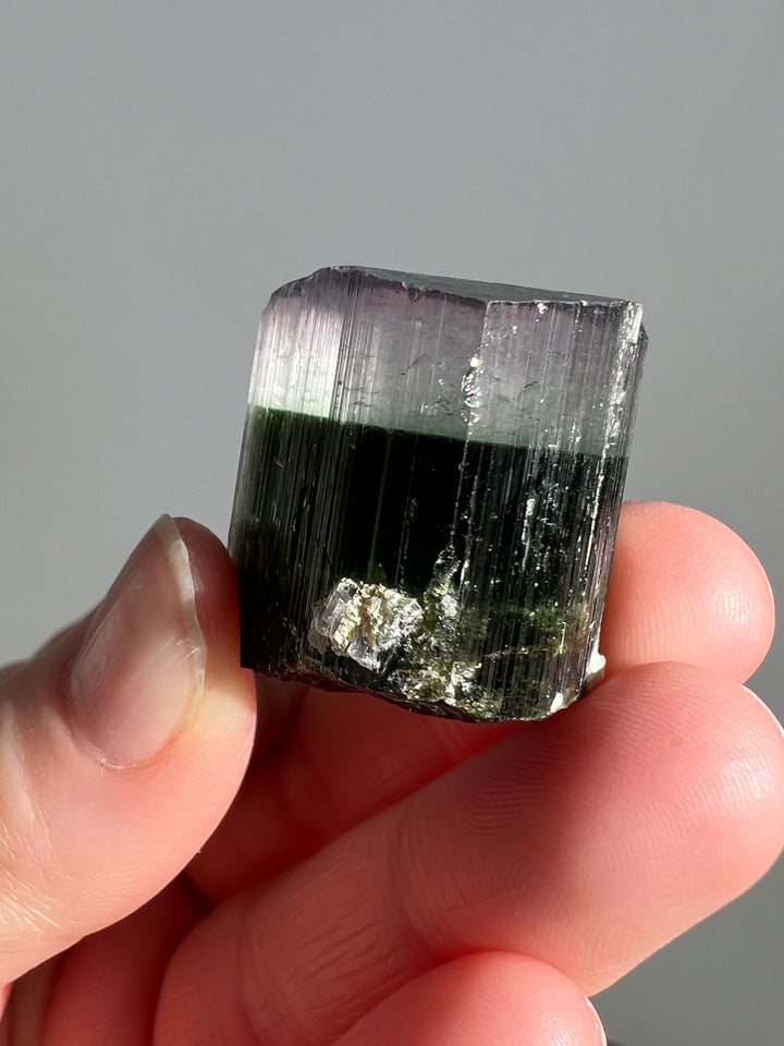 Pink Capped Green Tourmaline 3