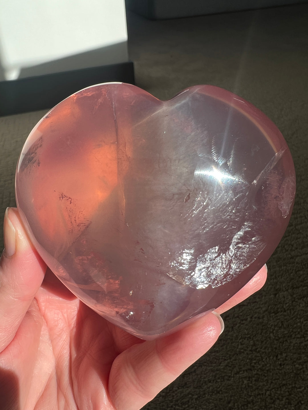 Star Rose Quartz Heart | 505g