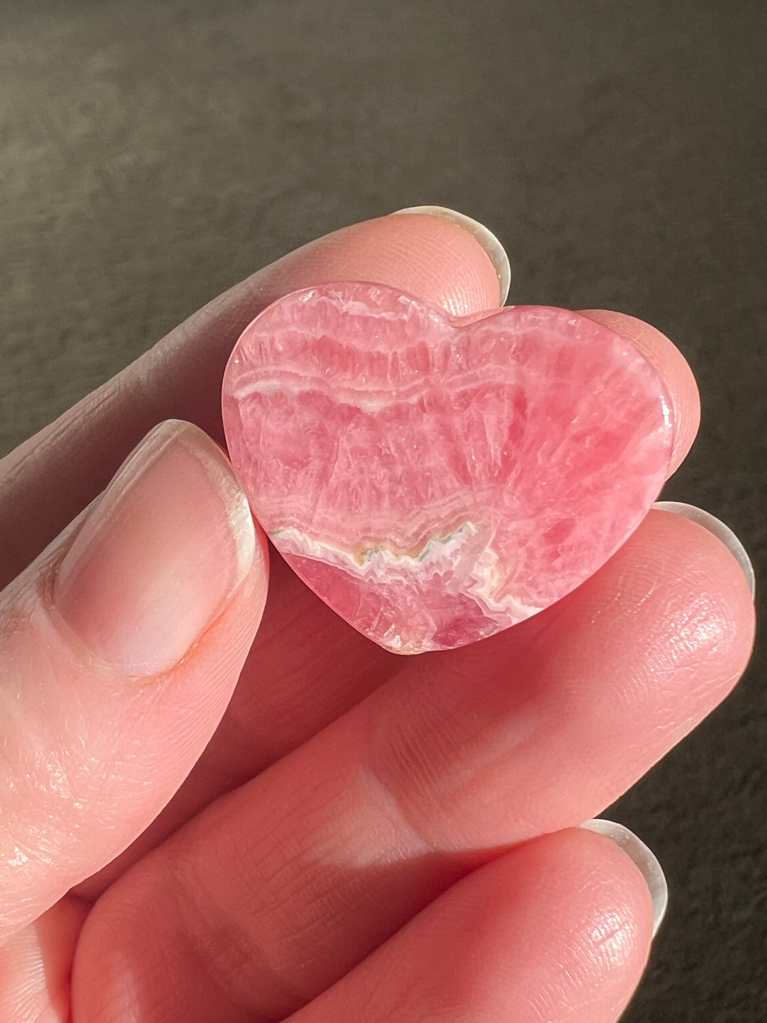 Rhodochrosite Heart (3)