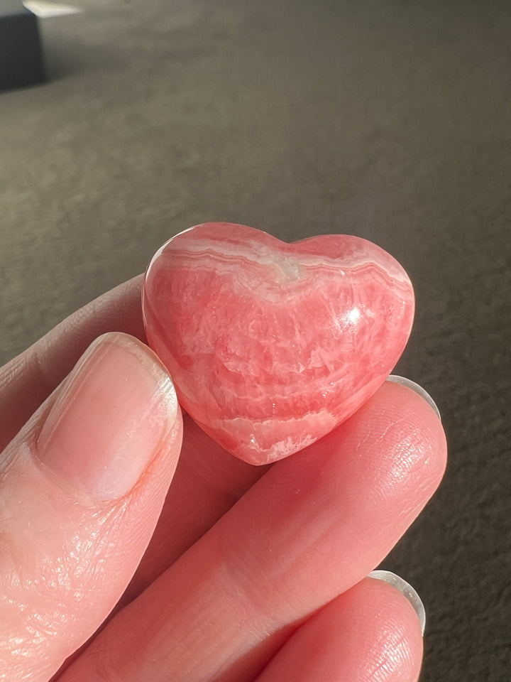 Rhodochrosite Heart (2)