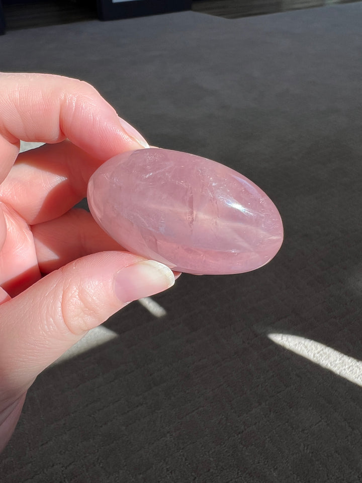 Star Rose Quartz Palmstone 7