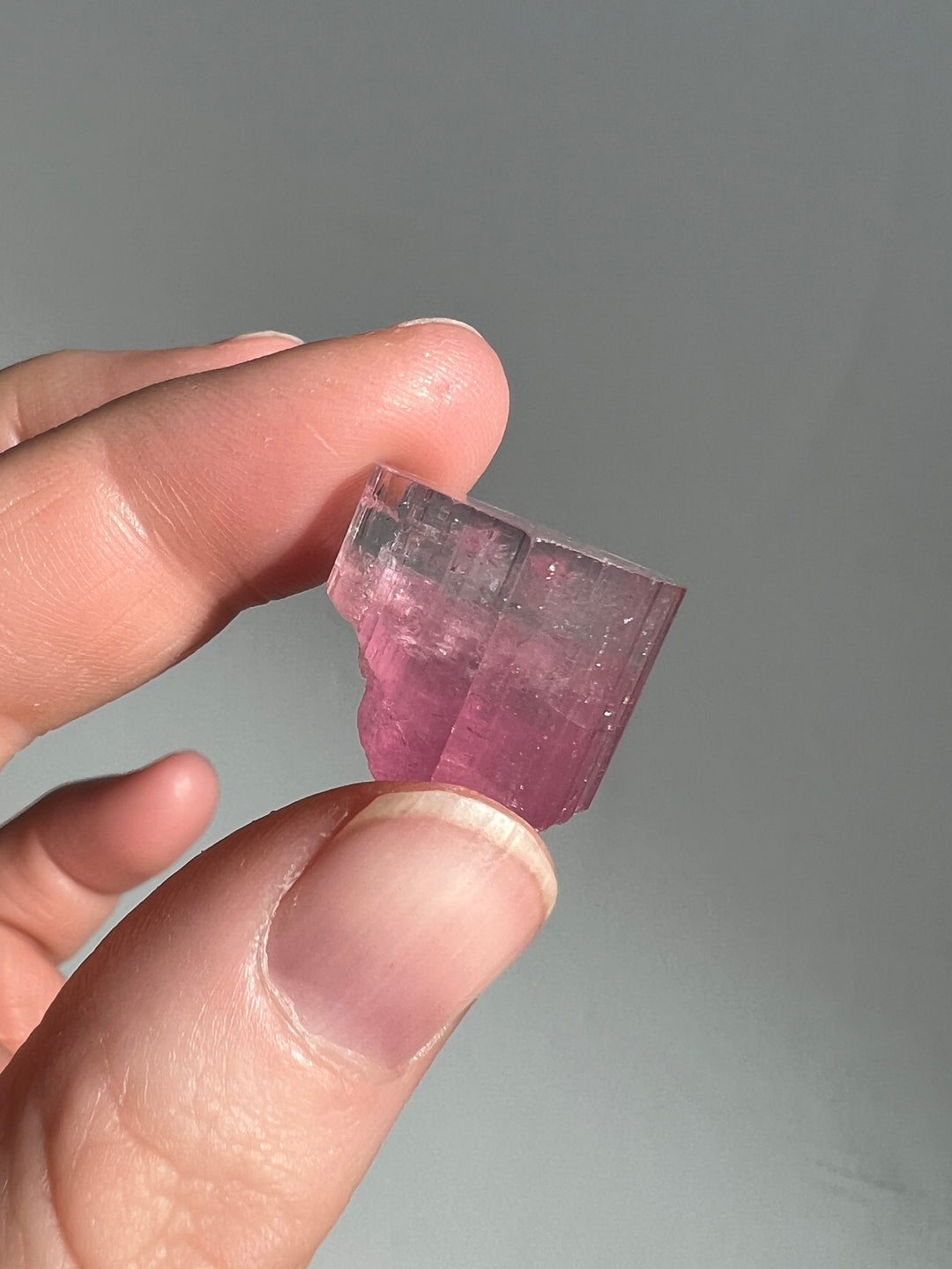 Bicolor Pink and light Blue Tourmaline 8