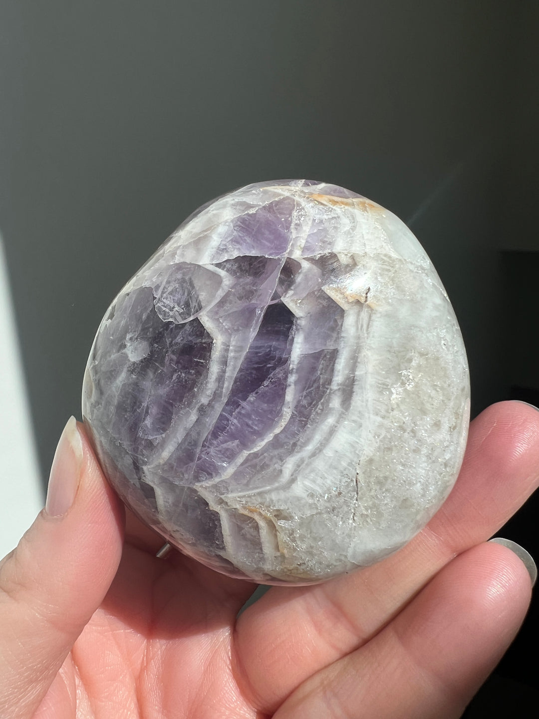 XL Chevron Amethyst Palmstone (2)