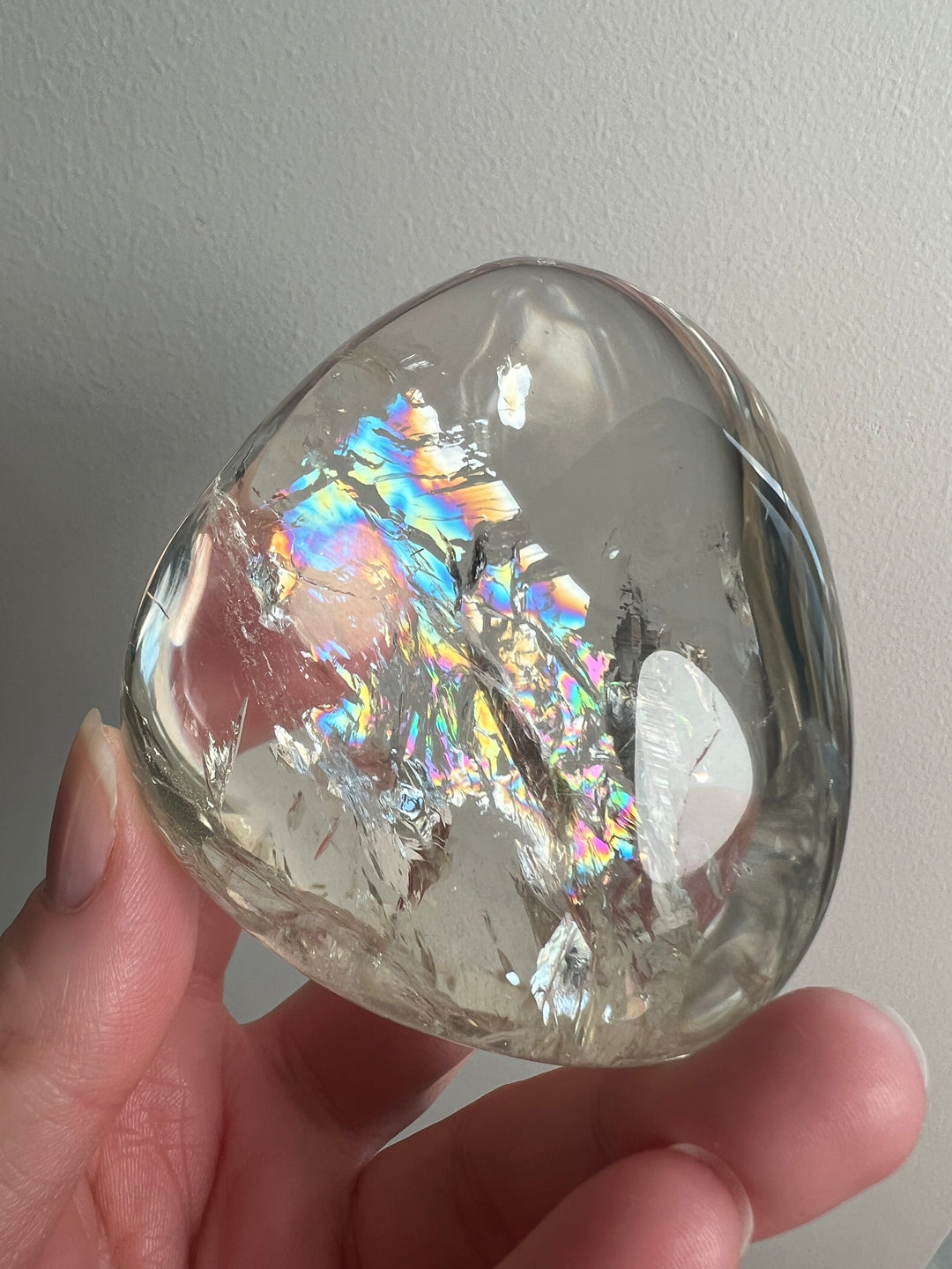 Rainbow Clear Quartz Palmstone (6)