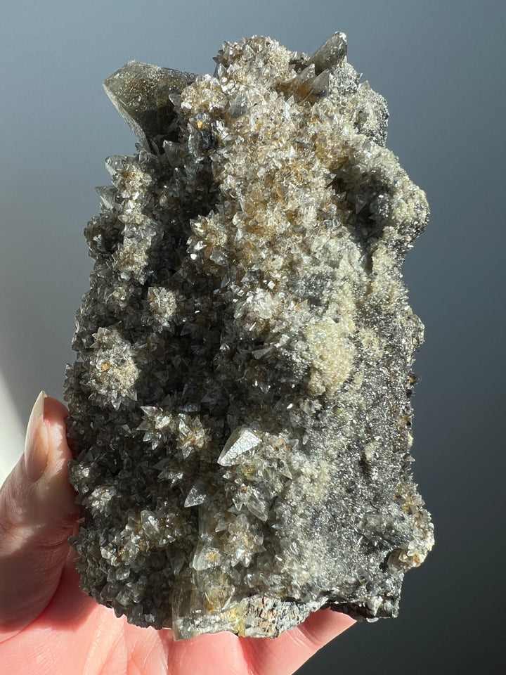 Danburite coated in Calcite