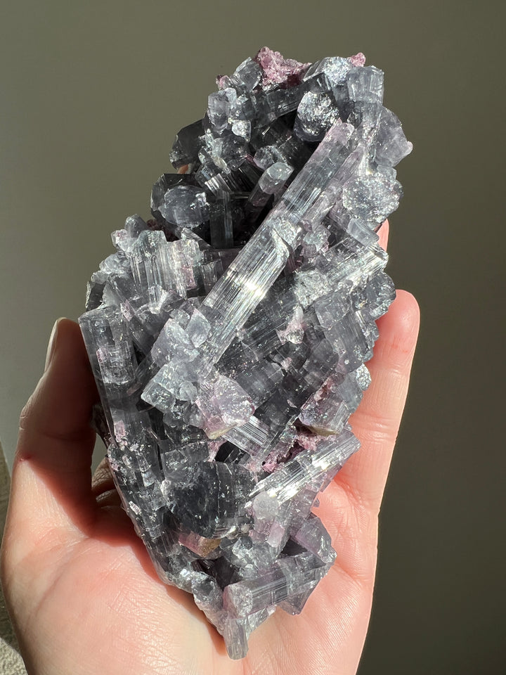 Purple Tourmaline with Lepidolite Cluster Specimen (1)