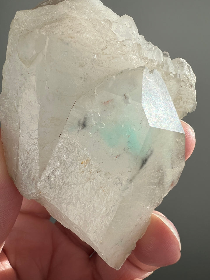 Ajoite in Quartz