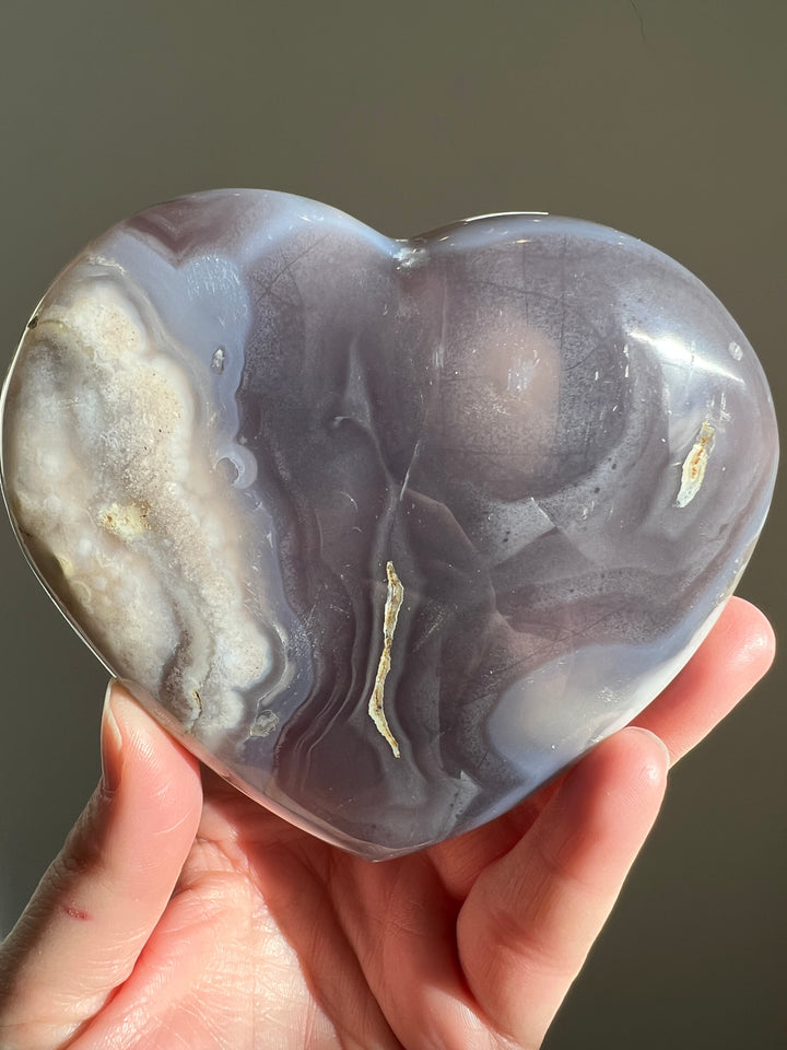 Flower Agate Heart | 488g (7)