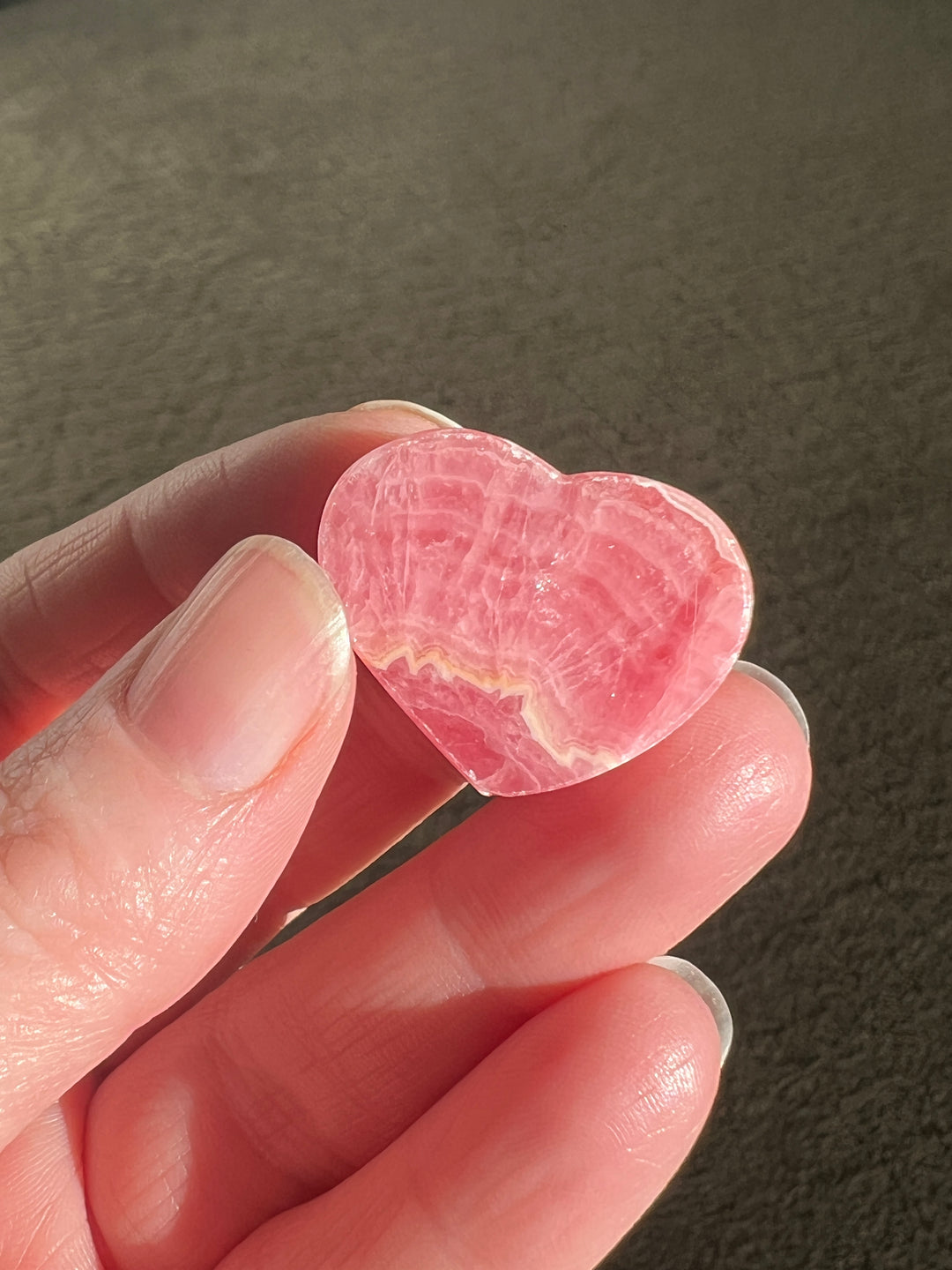 Rhodochrosite Heart (5)