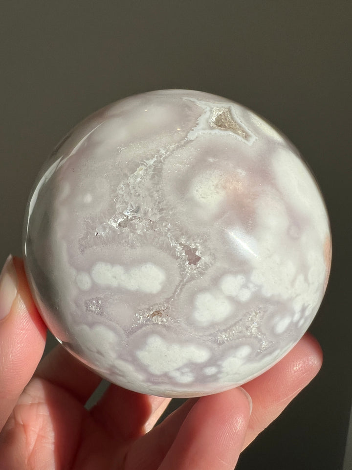 Flower Agate Sphere 60mm (3)