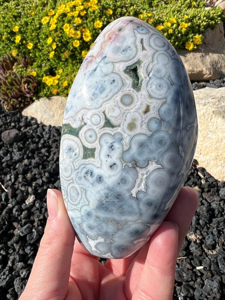 Blue 8th Vein Ocean Jasper Freeform 1.28lbs