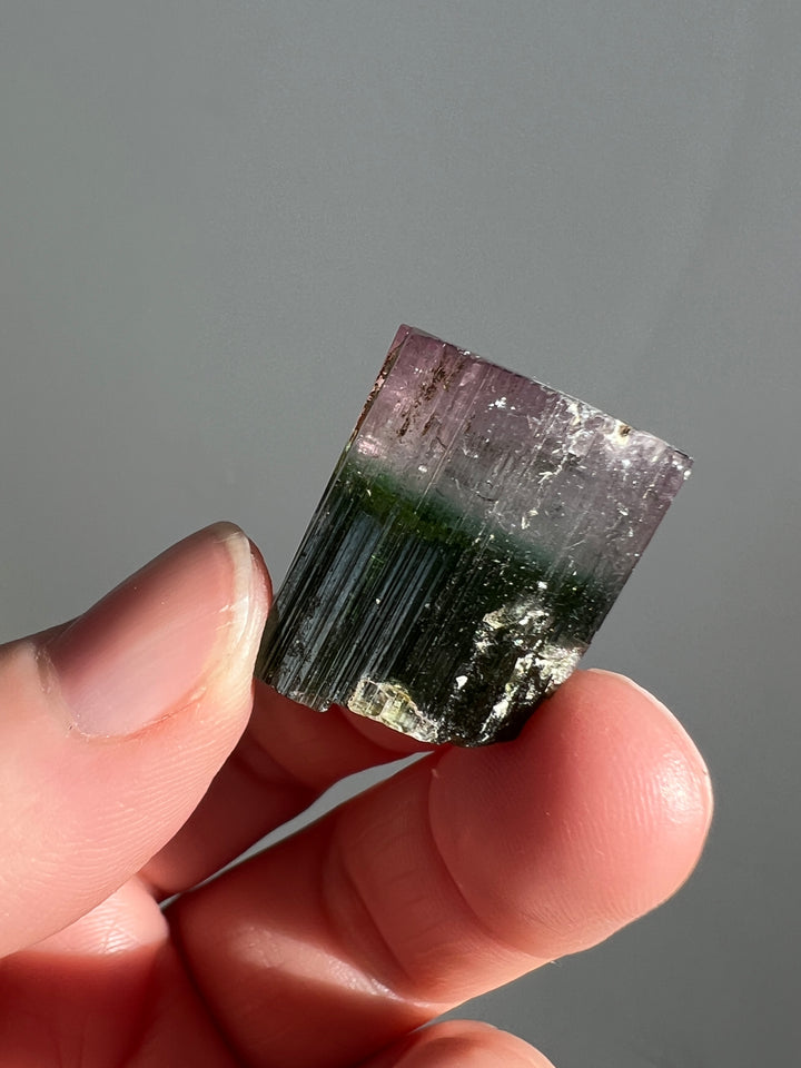 Pink Capped Green Tourmaline 5