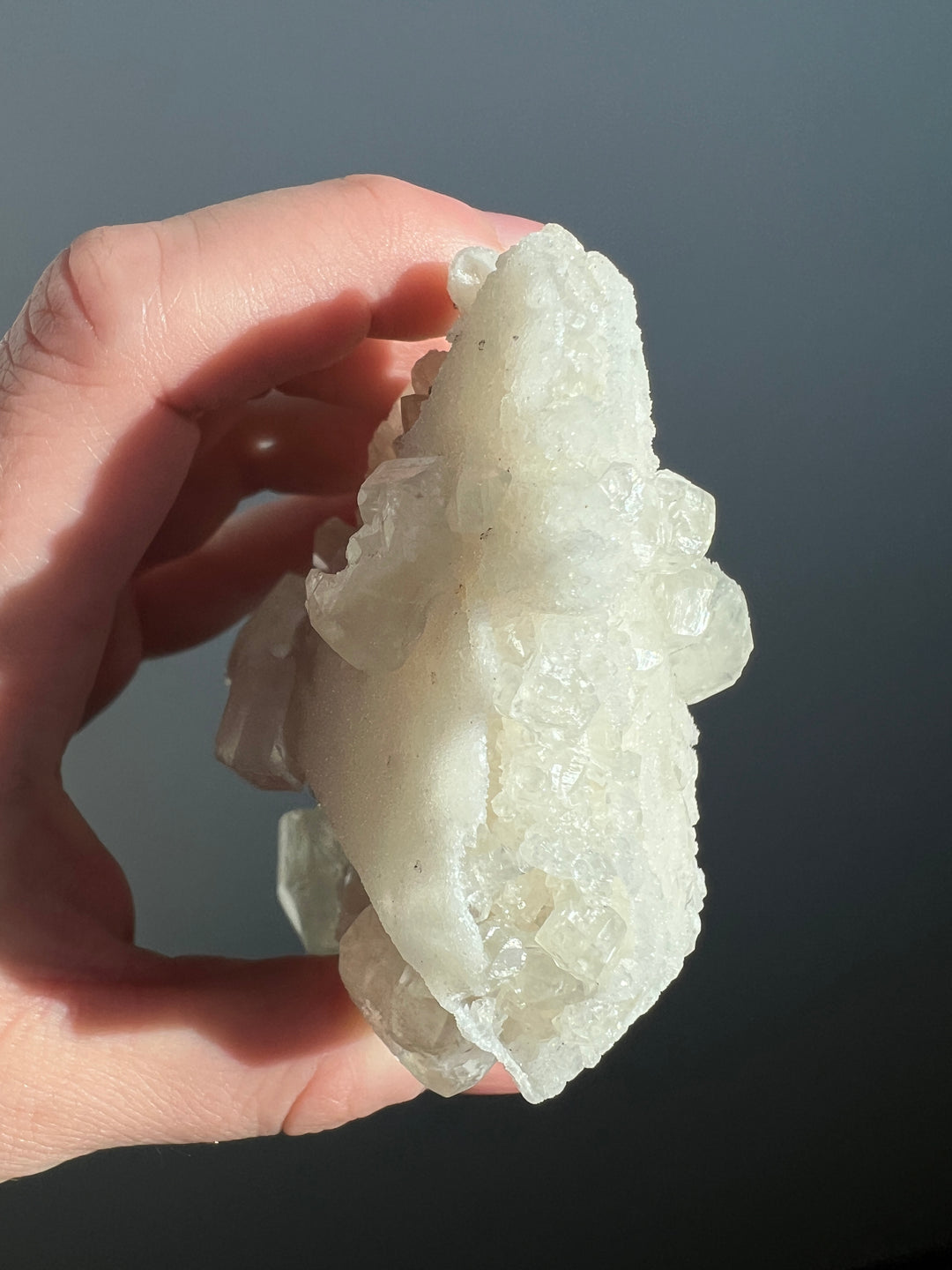 Danburite coated in Calcite and Quartz