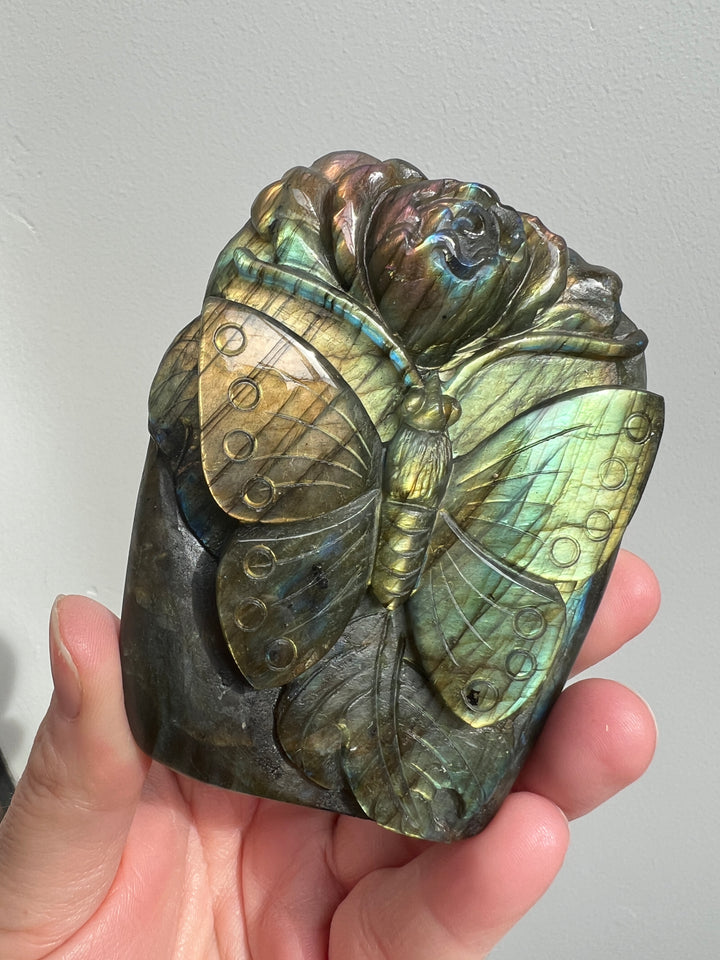 Labradorite Butterfly Carving 7