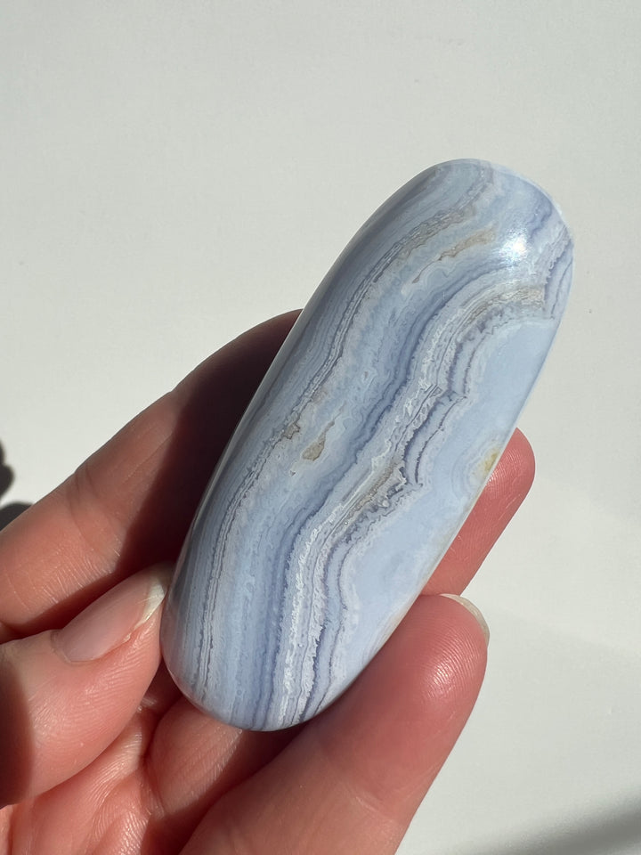 Blue Lace Agate Palmstone (10)