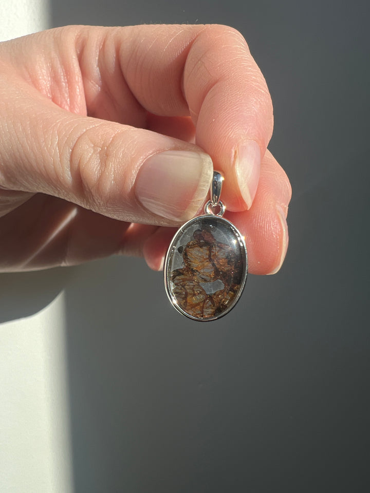 Sericho Pallasite Meteorite Pendant 8