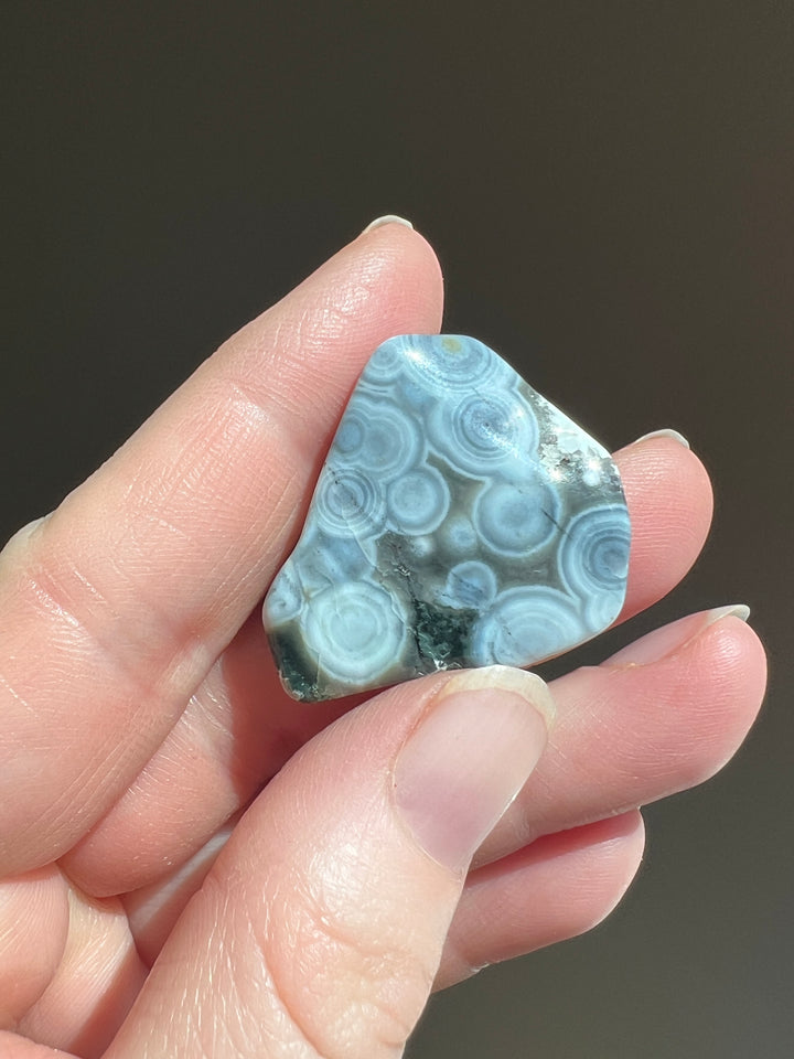 Blue 8th Vein Ocean Jasper Tumble (6)