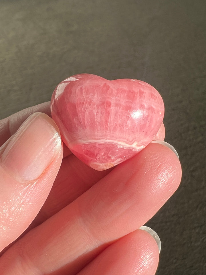 Rhodochrosite Heart (3)