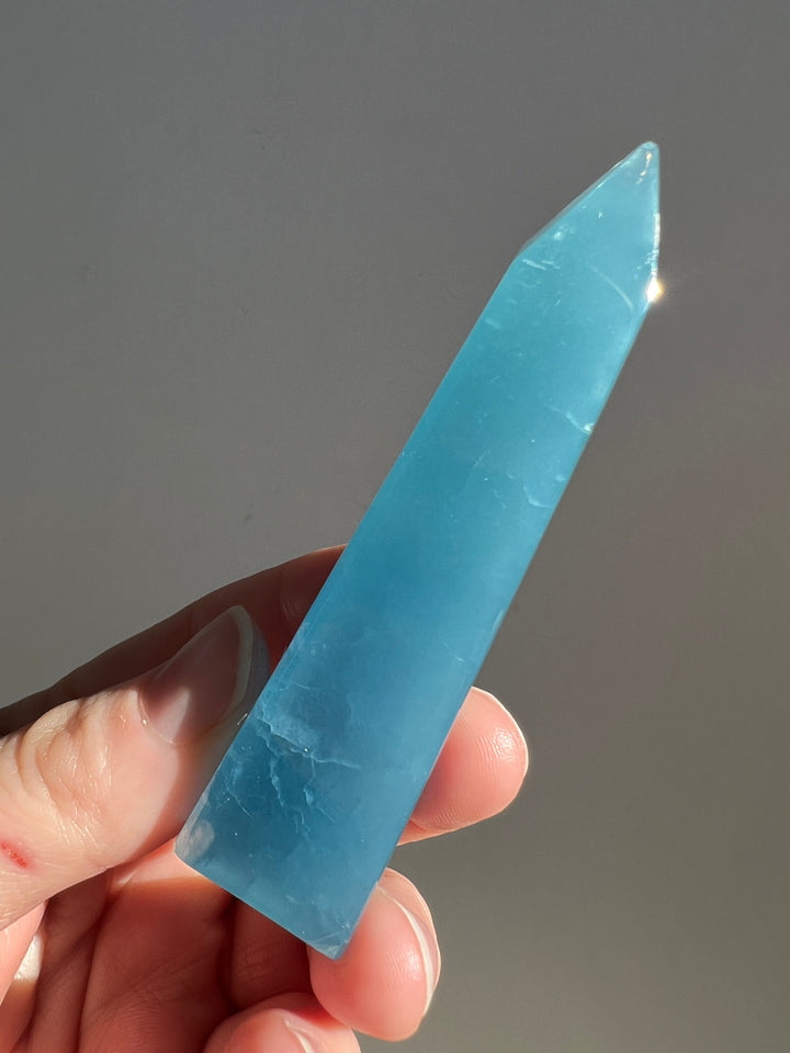 Blue Calcite (13) Imperfect Tip