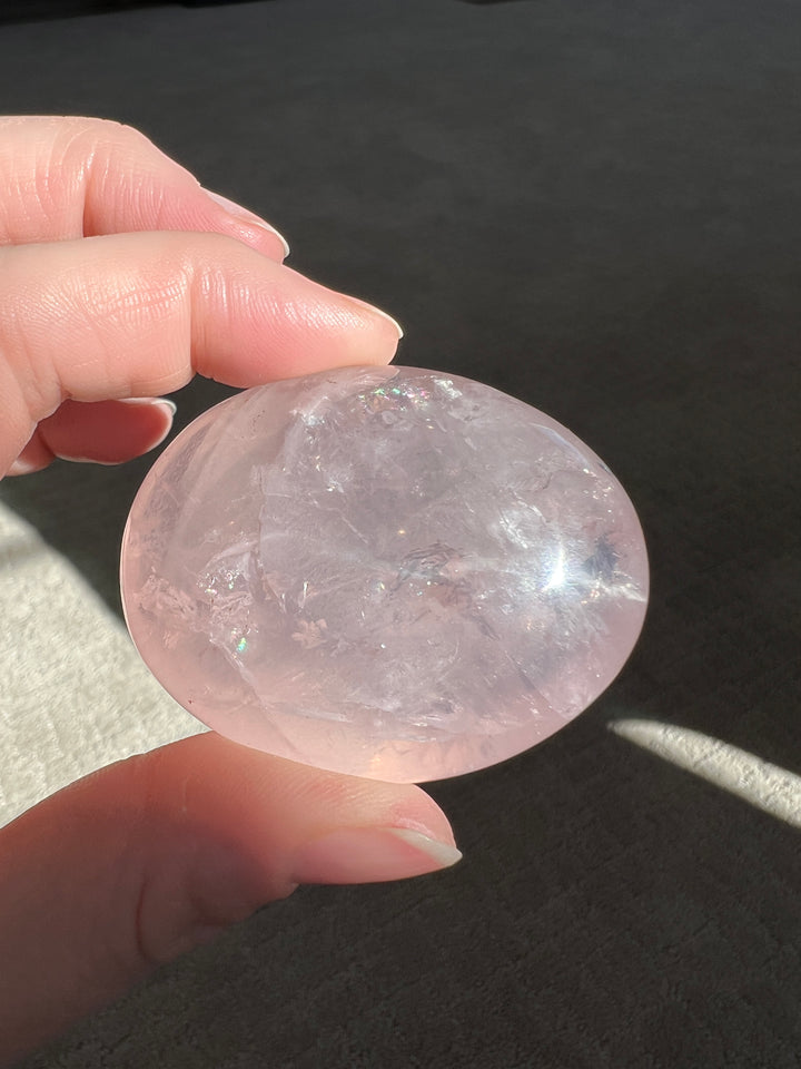 Star Rose Quartz Palmstone 11