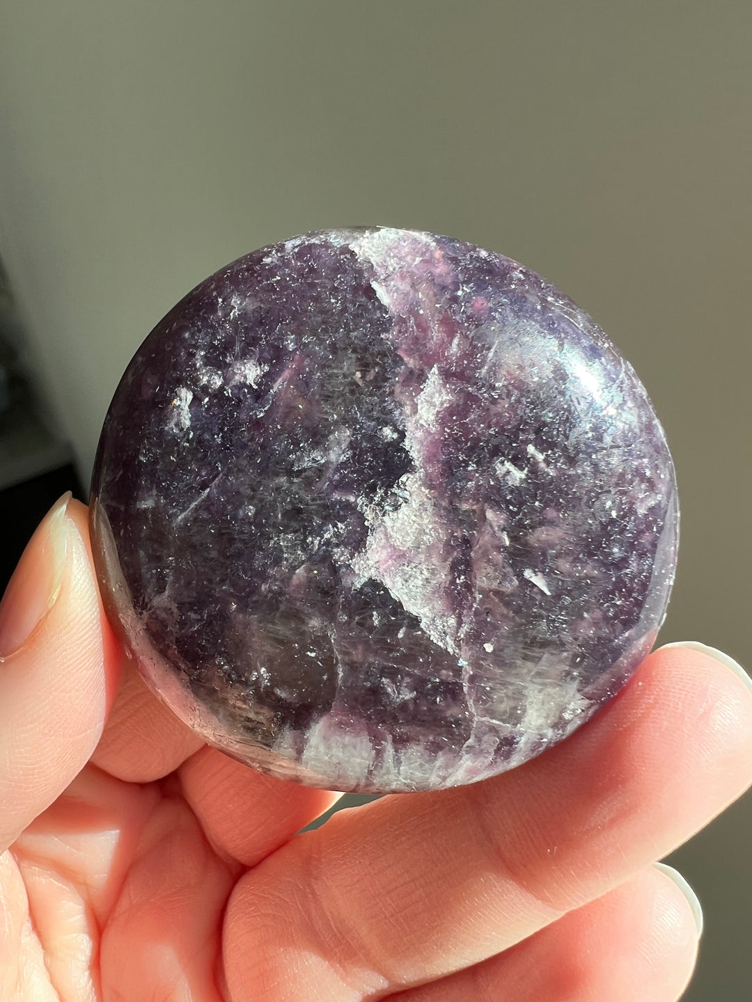 Lepidolite Palmstone 2