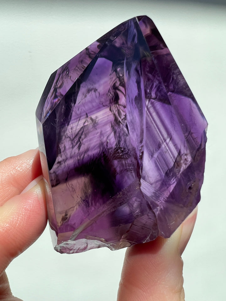 High Grade Half Polished Amethyst filled with Phantoms