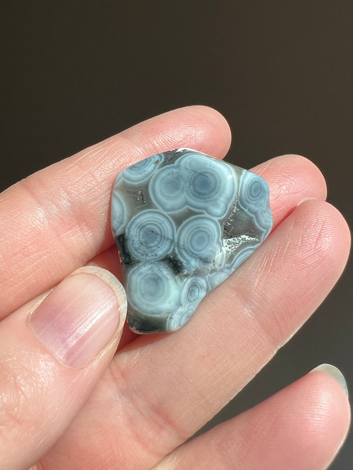 Blue 8th Vein Ocean Jasper Tumble (6)