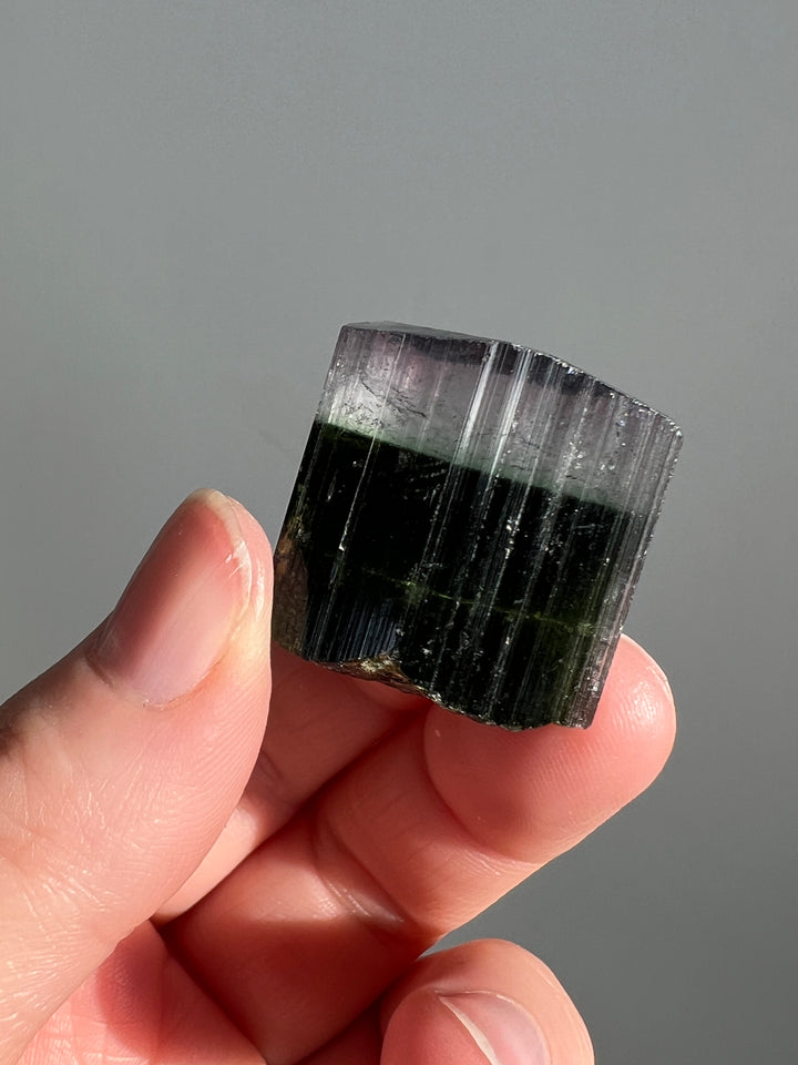 Pink Capped Green Tourmaline 3