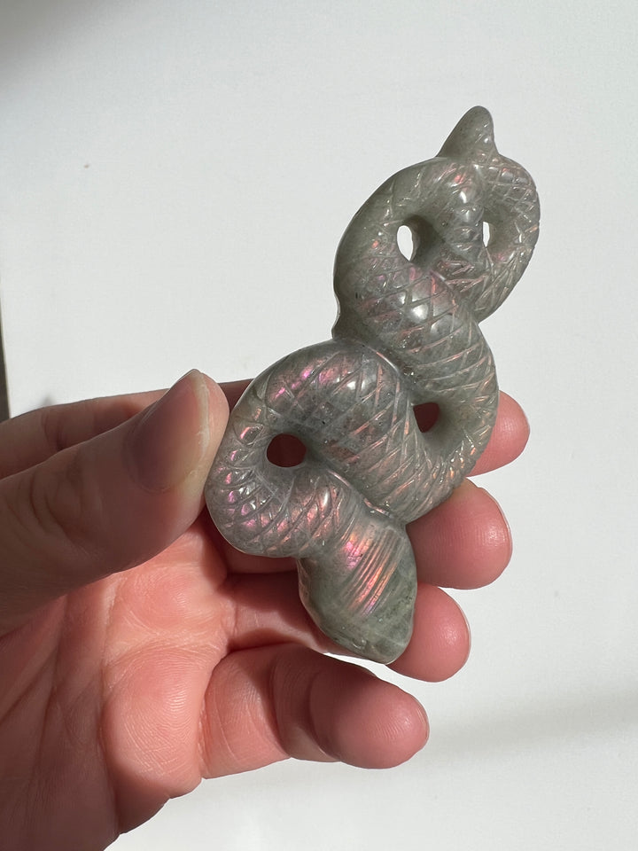 Labradorite Snake Carving (1)