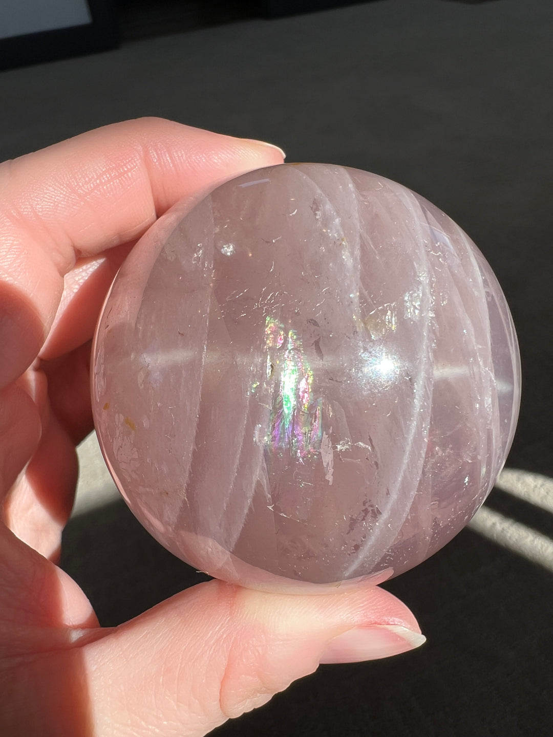 Star Rose Quartz Sphere 3 66mm | 376g