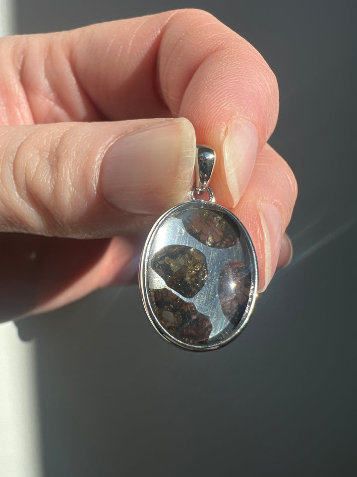 Sericho Pallasite Meteorite Pendant 7