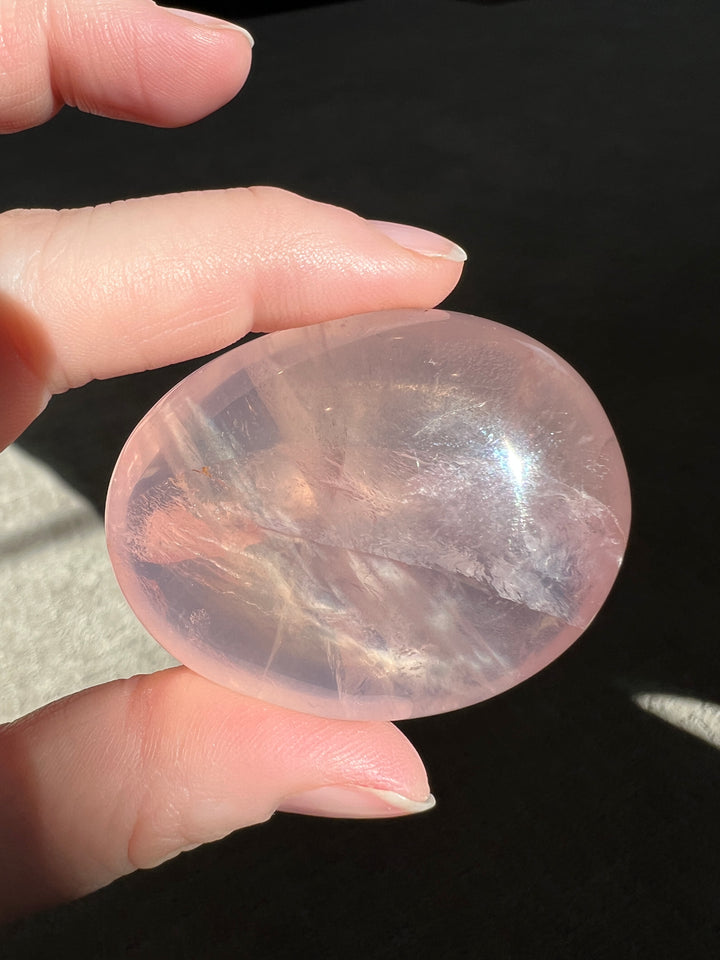 Star Rose Quartz Palmstone 10