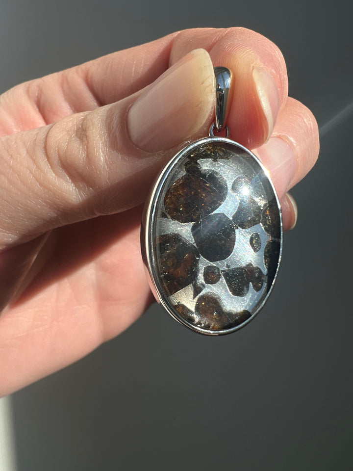 Sericho Pallasite Meteorite Pendant 6