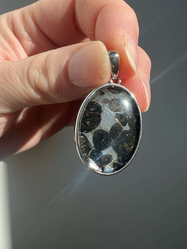 Sericho Pallasite Meteorite Pendant 5