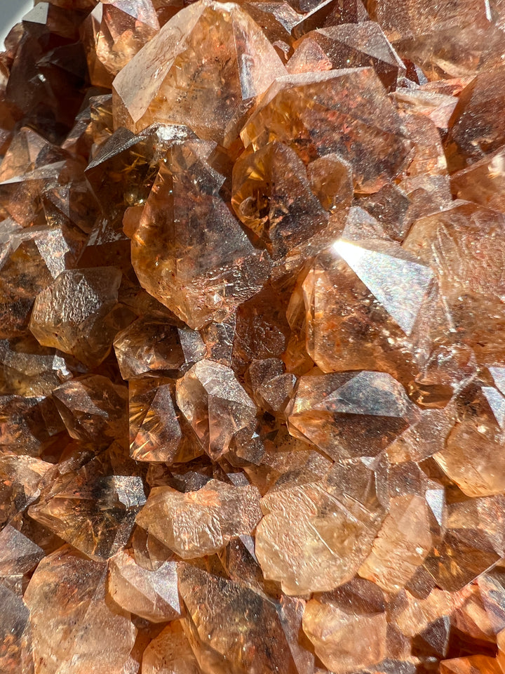 Citrine Cluster with Golden Rutile