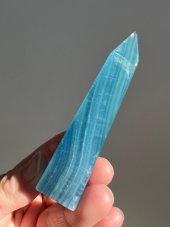 Blue Calcite (13) Imperfect Tip