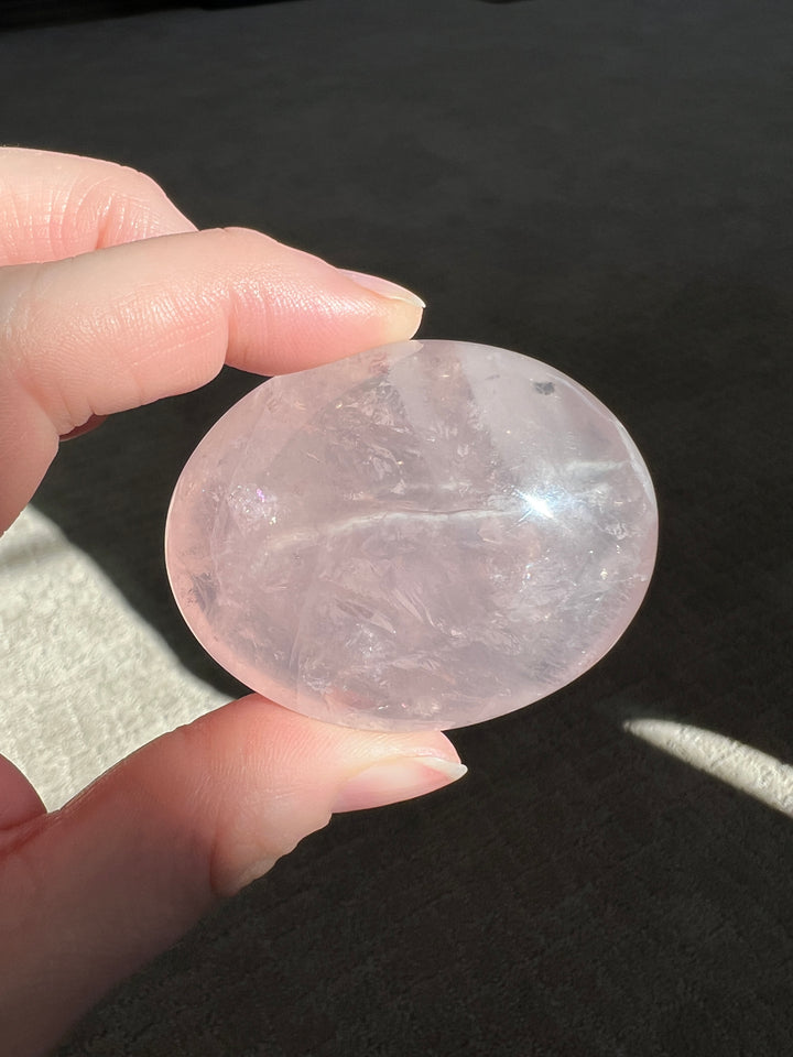 Star Rose Quartz Palmstone 11